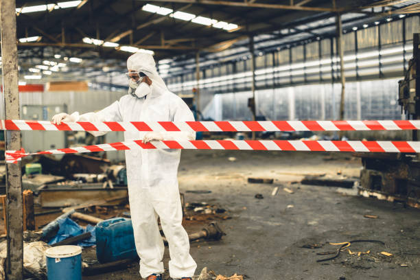 Professional Biohazard Cleanup technician working in Luling, TX